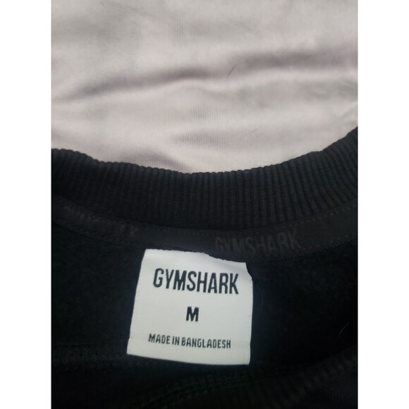 Gymshark Black Crew Neck Pullover Sweater Medium Sweatshirt - Picture 4 of 10
